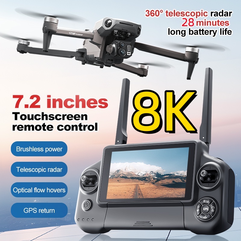 8K 3 Axis Gimbal Brushless 7.2 - Drone Gimbal ulasan dan harga