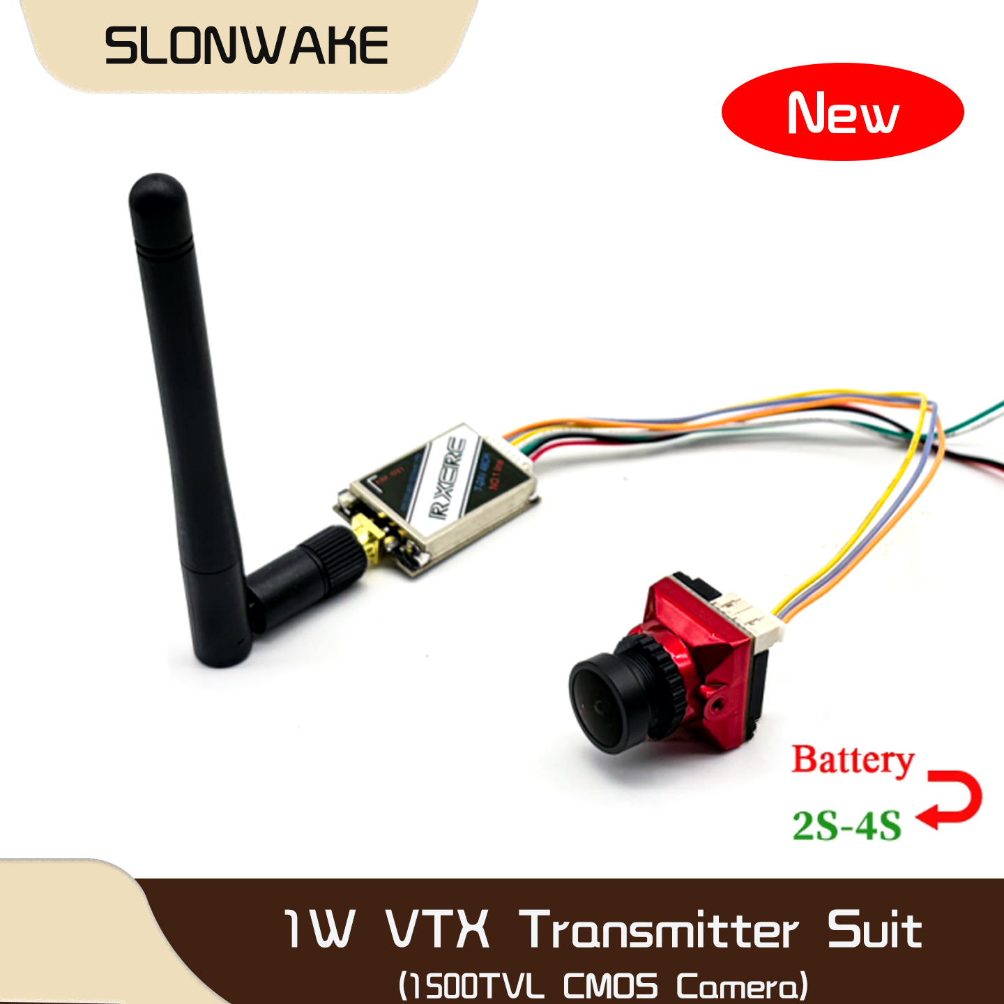 SLONWAKE  5.8G 48CH 1W VTX 100 - Drone Frame ulasan dan harga