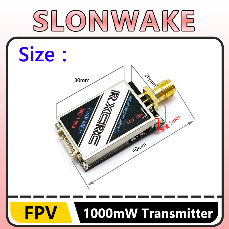 SLONWAKE  5.8G 48CH 1W VTX 100 - Drone Frame ulasan dan harga