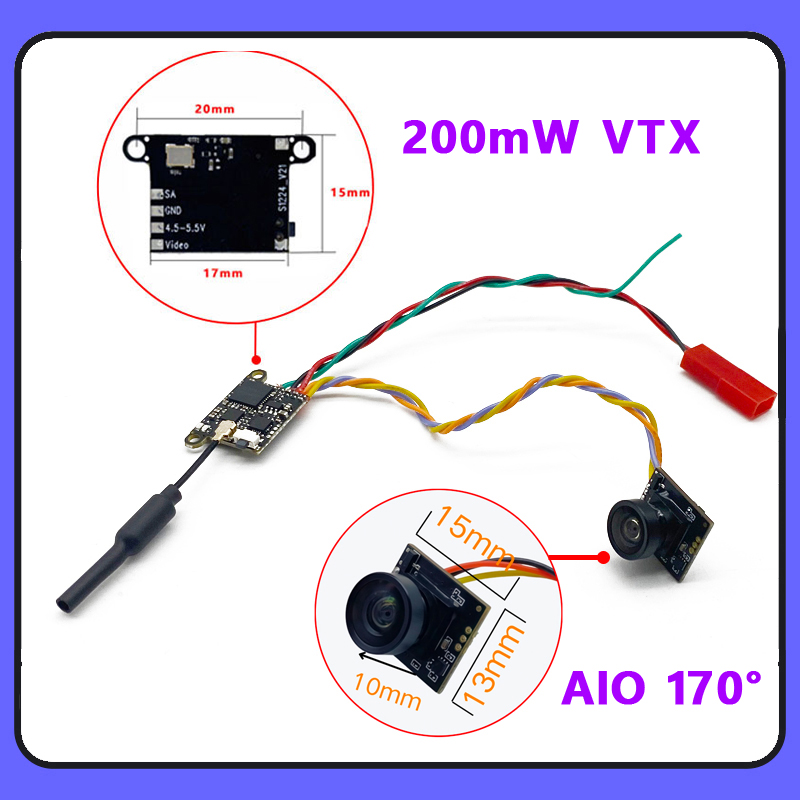 SLONWAKE 5.8G 1200TVL FPV Came - Drone Frame ulasan dan harga